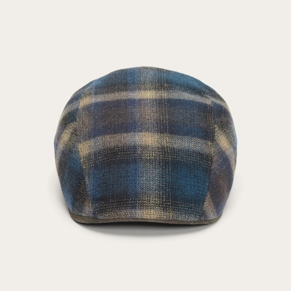 Ivy Virgin Wool Cap Blue Beige Check | Men/Women Stetson Caps &amp; Truckers