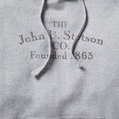 John B. Co. Hooded Sweatshirt Grey | Men Stetson Sweaters &amp; Hoodies