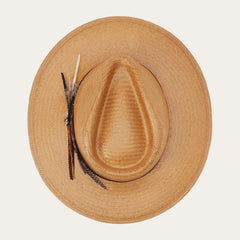 Juno Shantung Straw Fedora Sand | Men/Women Stetson Fedora
