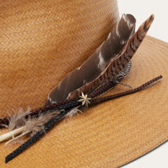 Juno Shantung Straw Fedora Sand | Men/Women Stetson Fedora