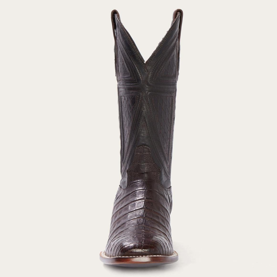 Kaycee Brown Caiman Belly Cowboy Boot Brown | Men Stetson Western