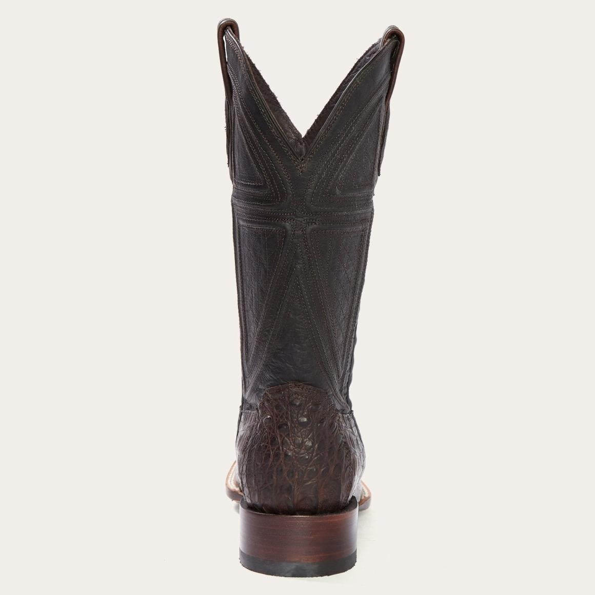 Kaycee Brown Caiman Belly Cowboy Boot Brown | Men Stetson Western