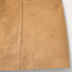 Lamb Suede Gored Skirt Brown | Women Stetson Skirts &amp; Shorts