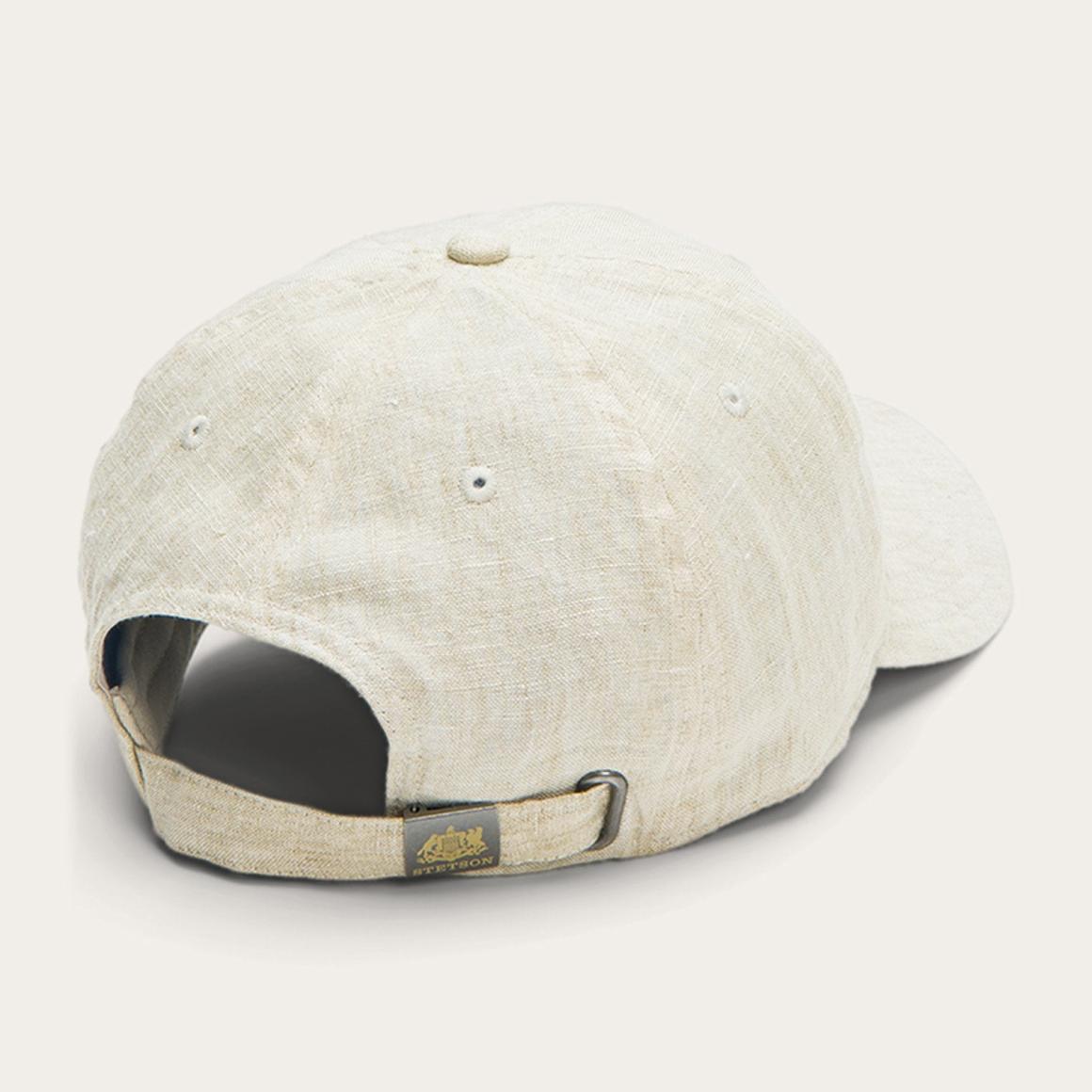 Linen Baseball Cap Beige | Men/Women Stetson Caps &amp; Truckers