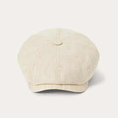 Linen Hatteras Newsboy Beige | Men/Women Stetson Caps &amp; Truckers