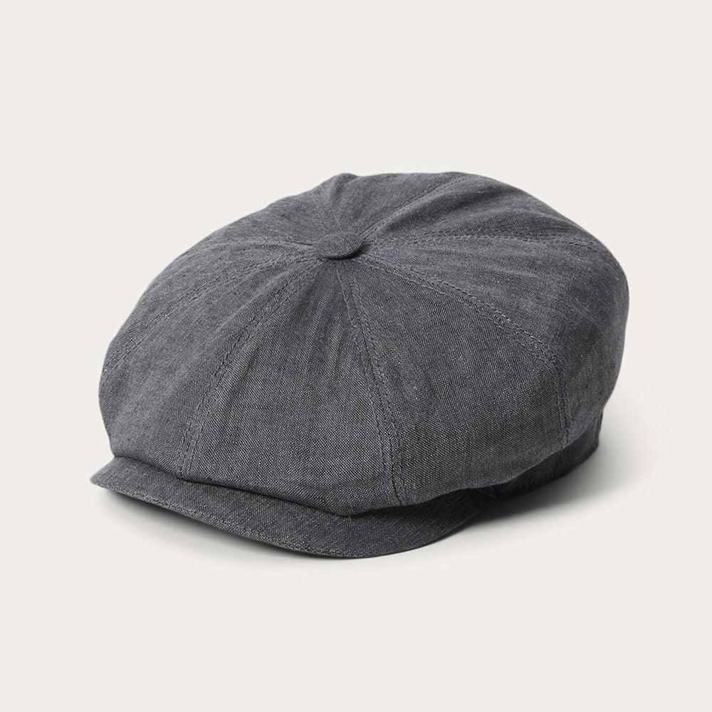 Linen Hatteras Newsboy Grey | Men/Women Stetson Caps &amp; Truckers