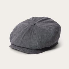 Linen Hatteras Newsboy Grey | Men/Women Stetson Caps &amp; Truckers