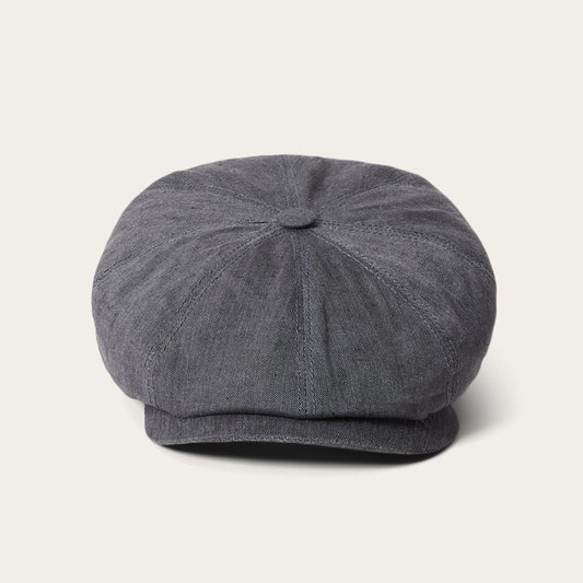 Linen Hatteras Newsboy Grey | Men/Women Stetson Caps &amp; Truckers