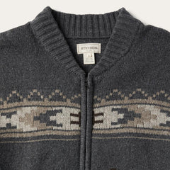 Longhorn Cardigan Grey | Men Stetson Jackets