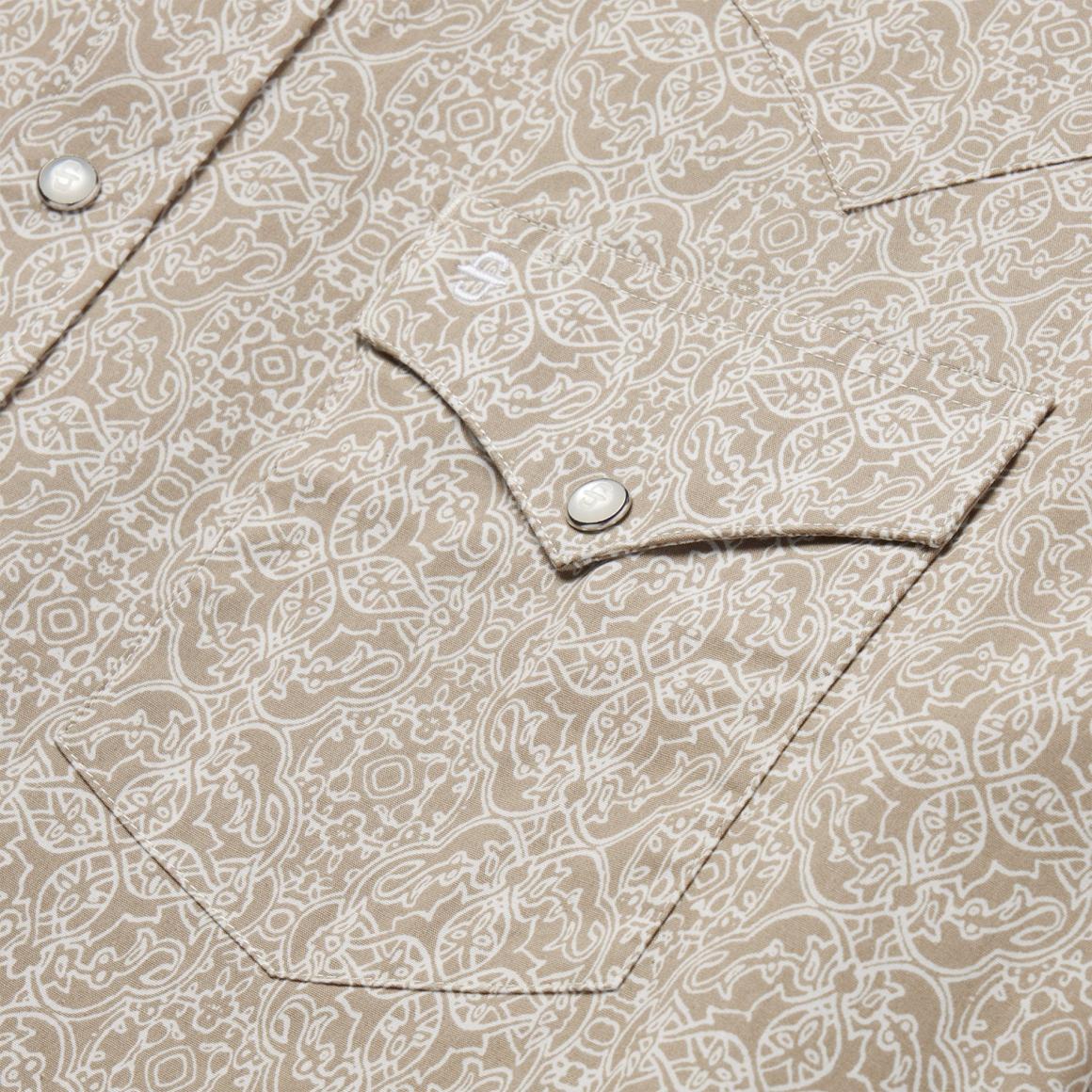 Medallion Print Western Shirt Brown | Men Stetson Classic Cut