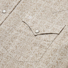 Medallion Print Western Shirt Brown | Men Stetson Classic Cut