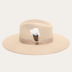 Midtown Wide Flat Brim Hat Bone | Men/Women Stetson Fedora