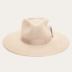 Midtown Wide Flat Brim Hat Bone | Men/Women Stetson Fedora