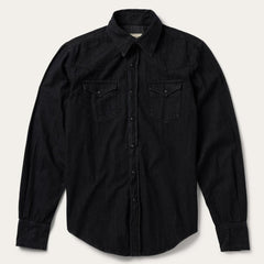 Modern Denim Western Shirt Black | Men Stetson Western Shirts