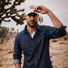 Modern Denim Western Shirt Blue | Men Stetson Denim Shirts