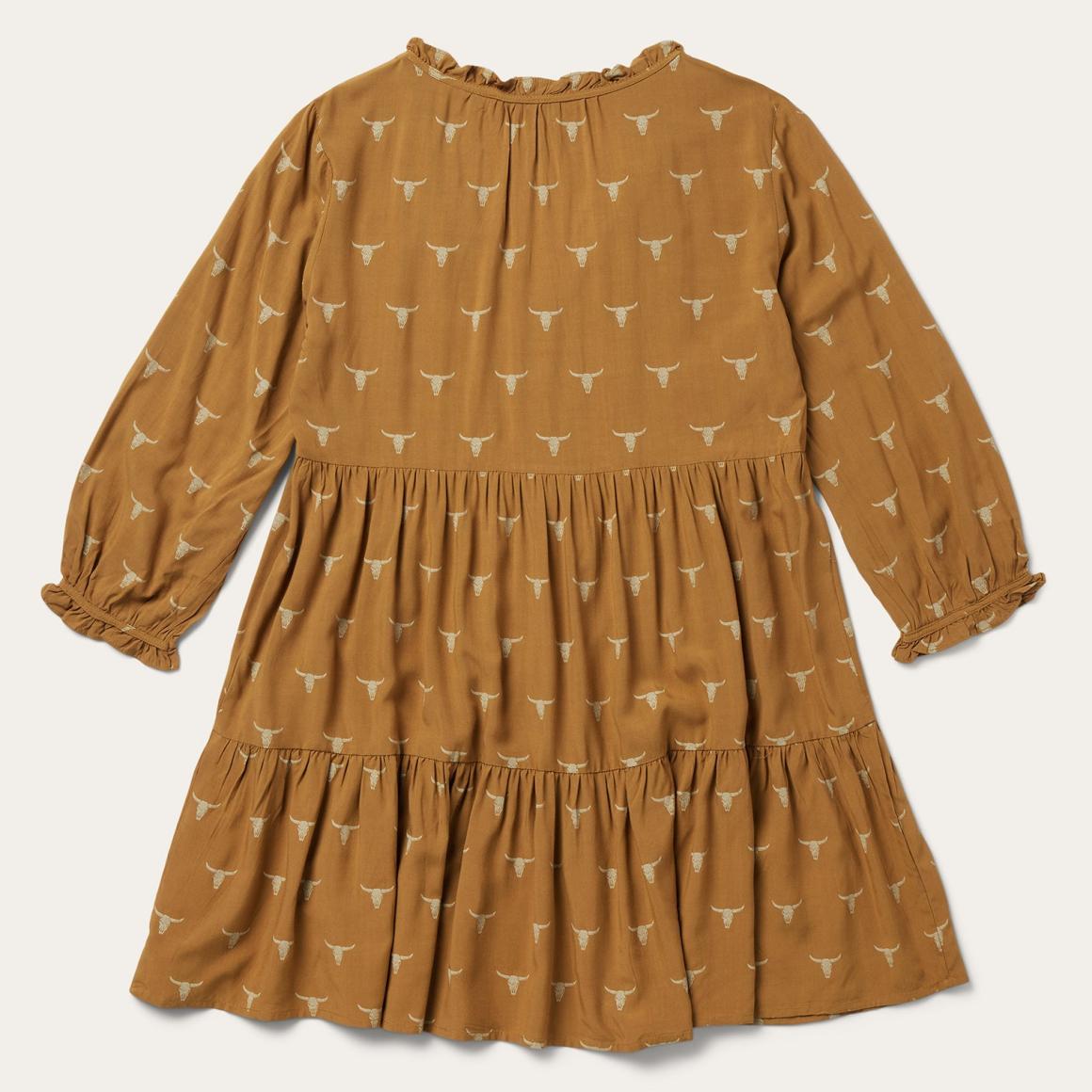 Mojave Longhorn Print Dress Brown | Women Stetson Mini