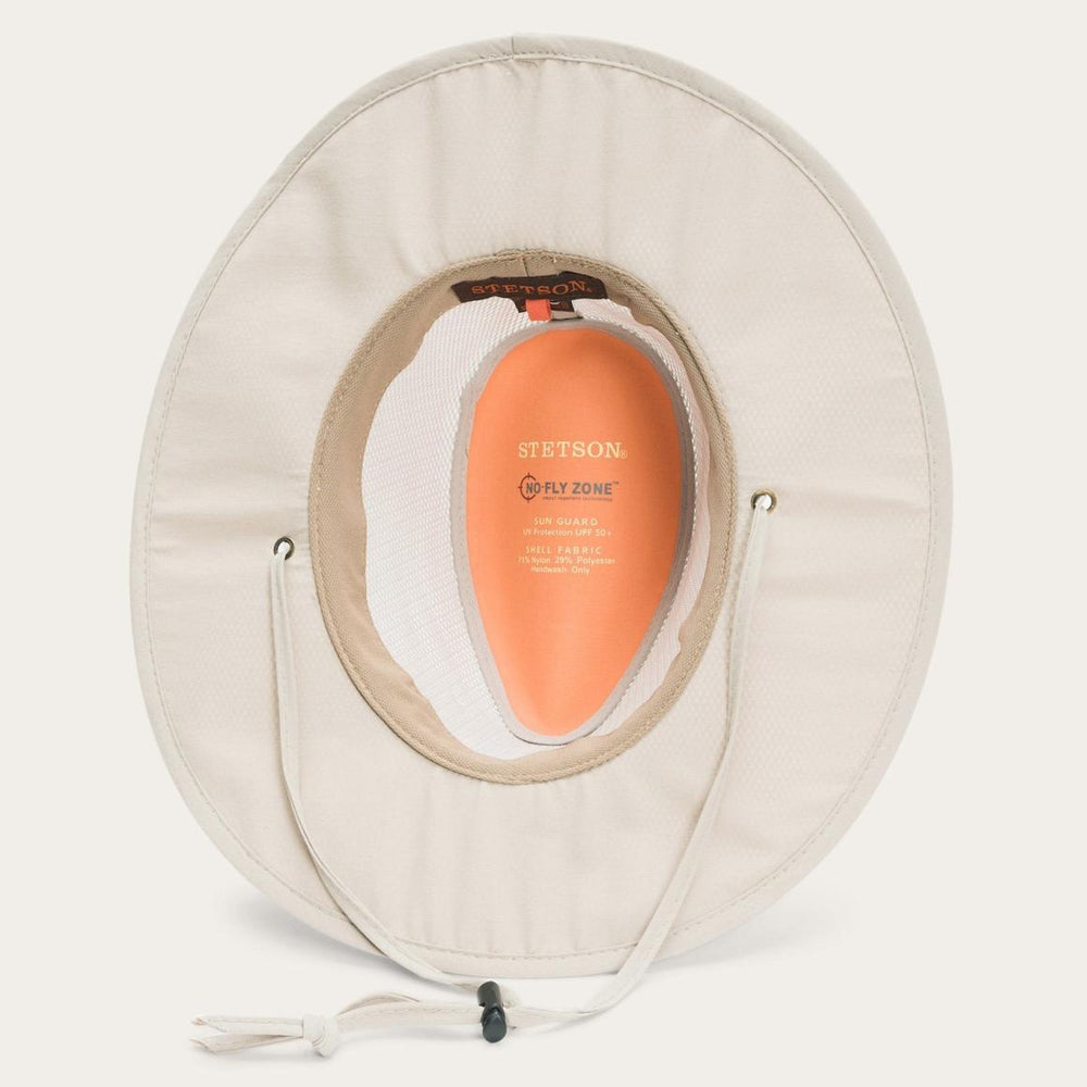 Montana &#039;No Fly Zone&#039; Mesh Hat Khaki | Men/Women Stetson Outdoor