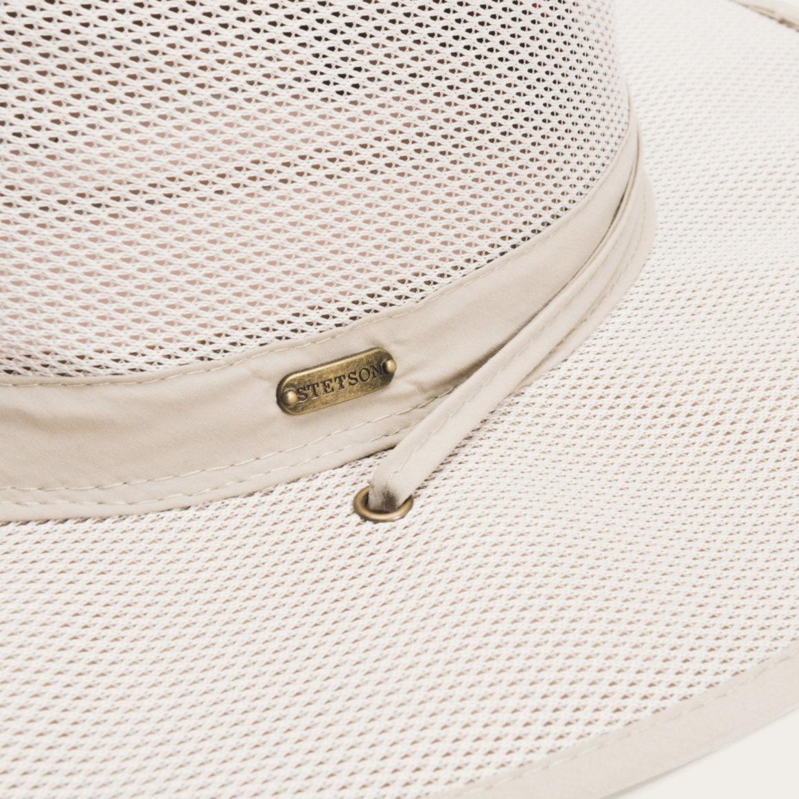 Montana &#039;No Fly Zone&#039; Mesh Hat Khaki | Men/Women Stetson Outdoor