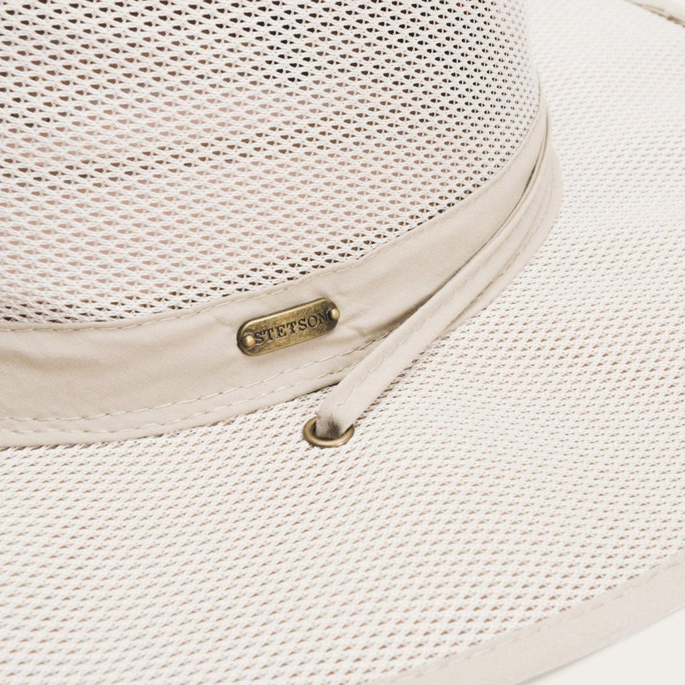 Montana &#039;No Fly Zone&#039; Mesh Hat Khaki | Men/Women Stetson Outdoor