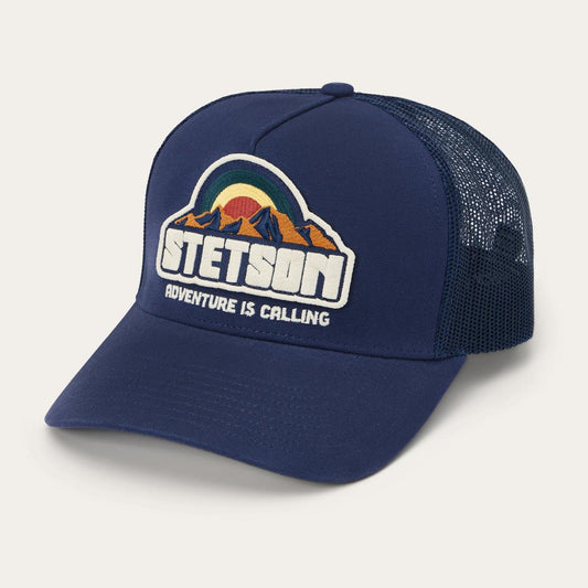 Mountain Sunset Trucker Cap Navy | Men/Women Stetson Caps &amp; Truckers