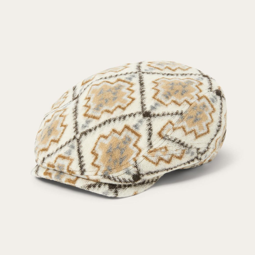 Navajo Jersey Driver Cap Off White / Beige | Men/Women Stetson Caps &amp; Truckers