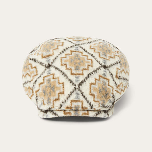 Navajo Jersey Driver Cap Off White / Beige | Men/Women Stetson Caps &amp; Truckers