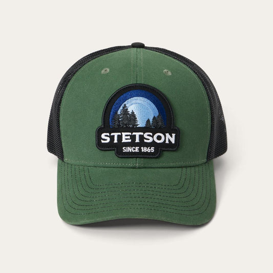 Olive Sunset Trucker Cap Olive | Men/Women Stetson Caps &amp; Truckers