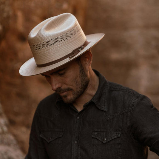 Open Road 10X Straw Cowboy Hat Toasted | Men/Women Stetson Fedora