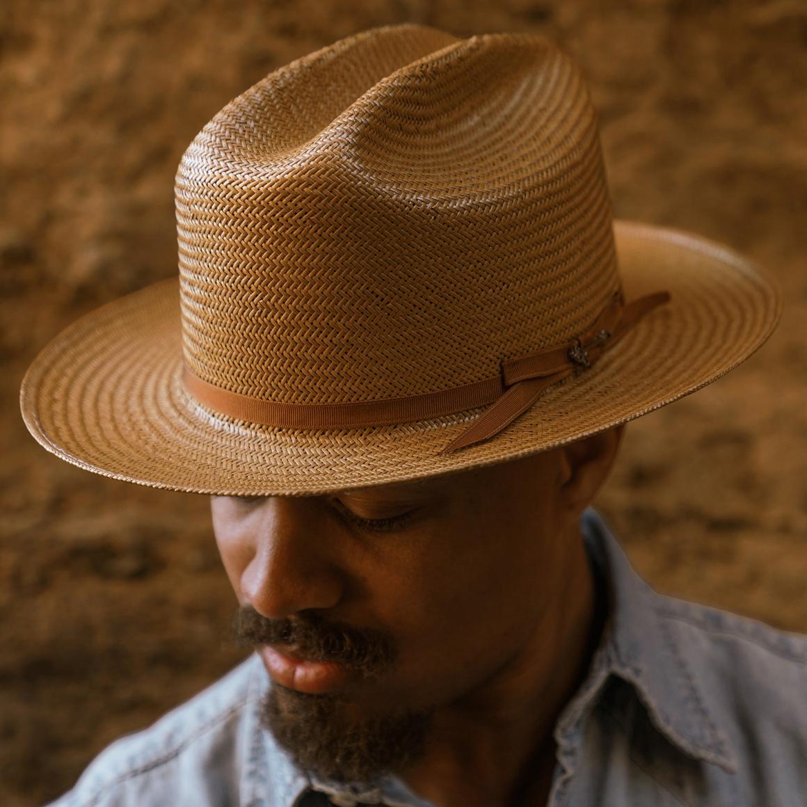Open Road Straw Hat Cognac | Men/Women Stetson Fedora