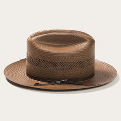 Open Road Vented Straw Cowboy Hat Chocolate | Men/Women Stetson Fedora