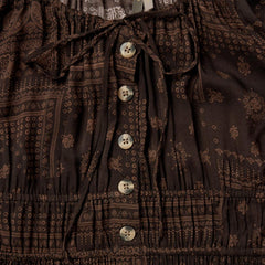 Patchwork Bandana Print Dress Brown | Women Stetson Midi