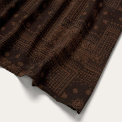 Patchwork Bandana Print Dress Brown | Women Stetson Midi