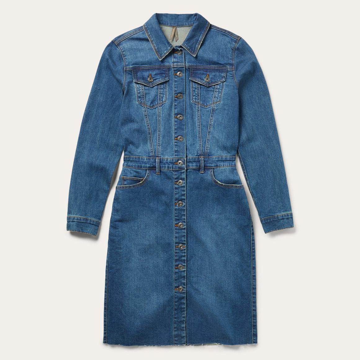 Premium Denim Shirt Dress Blue | Women Stetson Mini