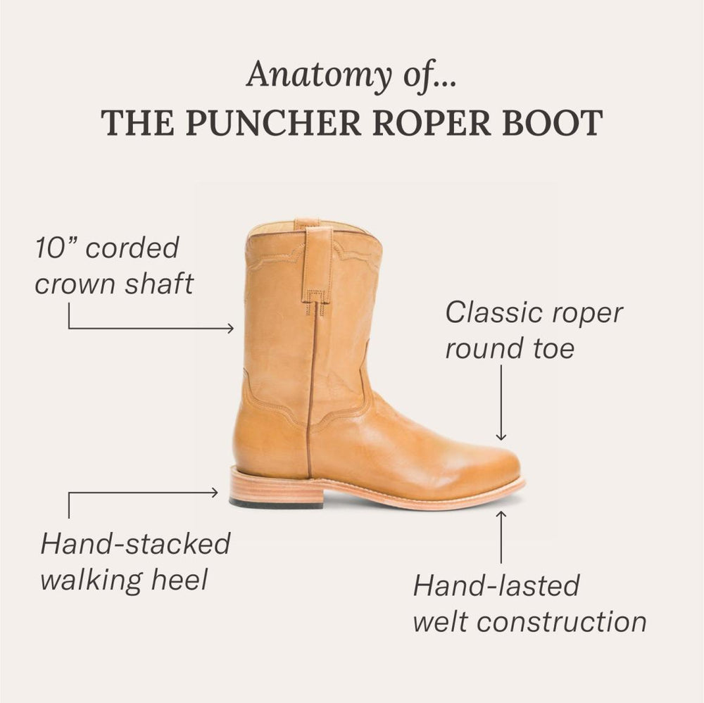 Puncher Boots Tan | Men Stetson Western