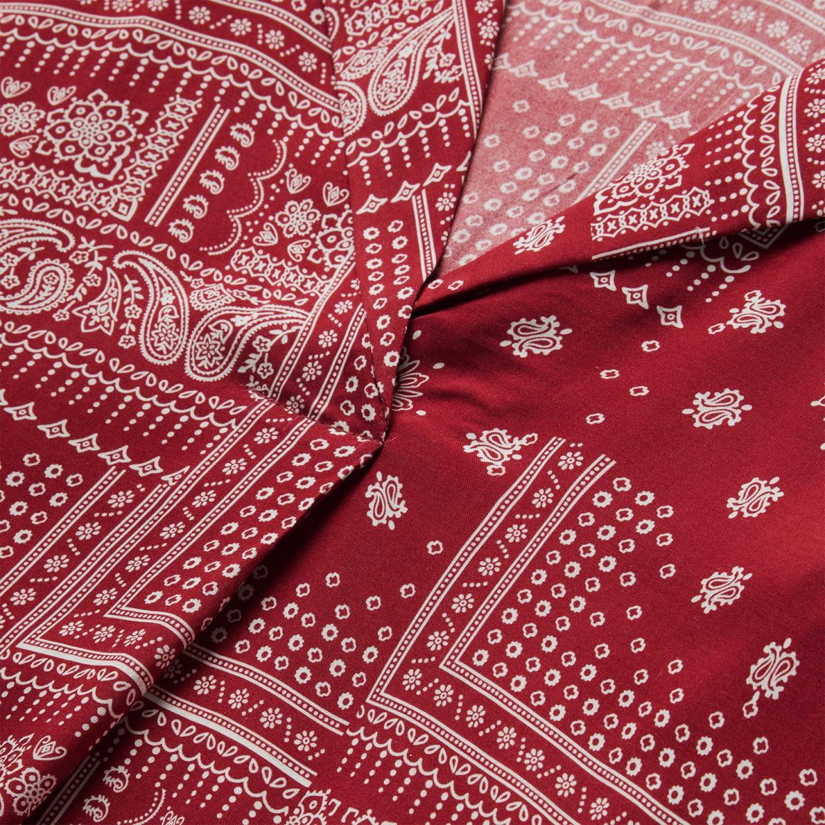 Red Bandana Patchwork Blouse Red | Women Stetson Blouses