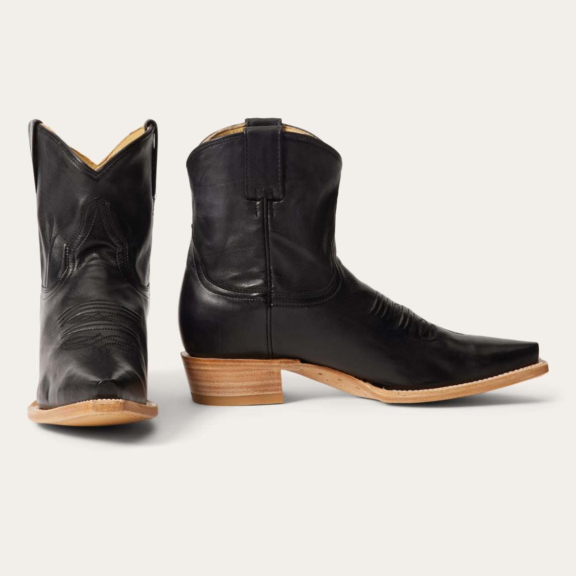 Riley Shorty Boots Black | Women Stetson Shorties