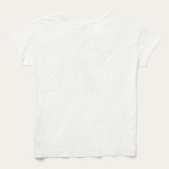 &quot;Round Up&quot; Stetson Vintage Tee White | Women Stetson Tees