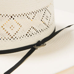 Saddleman 10X Open Crown Straw Cowboy Hat Natural | Men/Women Stetson Western