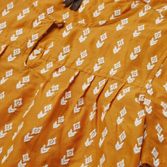 Short-Sleeved Aztec Blouse Yellow | Women Stetson Blouses