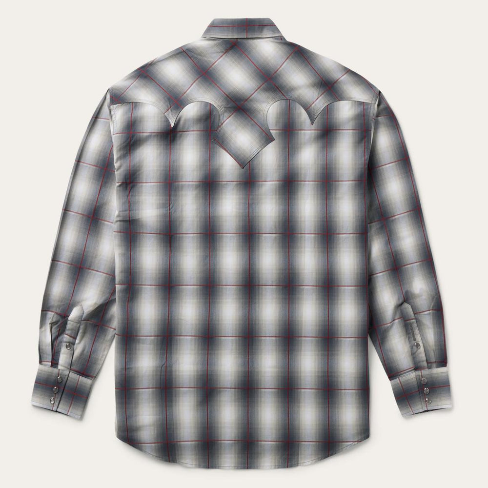 Smoke Ombre Western Shirt Grey | Men Stetson Western Shirts