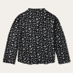 Southwestern Ditzy Print Blouse Black | Women Stetson Blouses