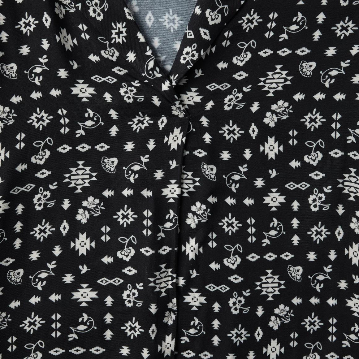 Southwestern Ditzy Print Blouse Black | Women Stetson Blouses