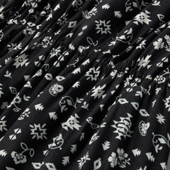 Southwestern Ditzy Print Dress Black | Women Stetson Midi