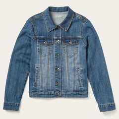 Stetson Stretch Denim Jacket Blue | Women Stetson Jackets