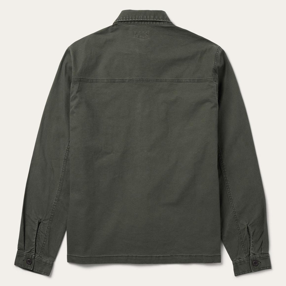Stretch Canvas Jac-Shirt Green | Men Stetson Jackets