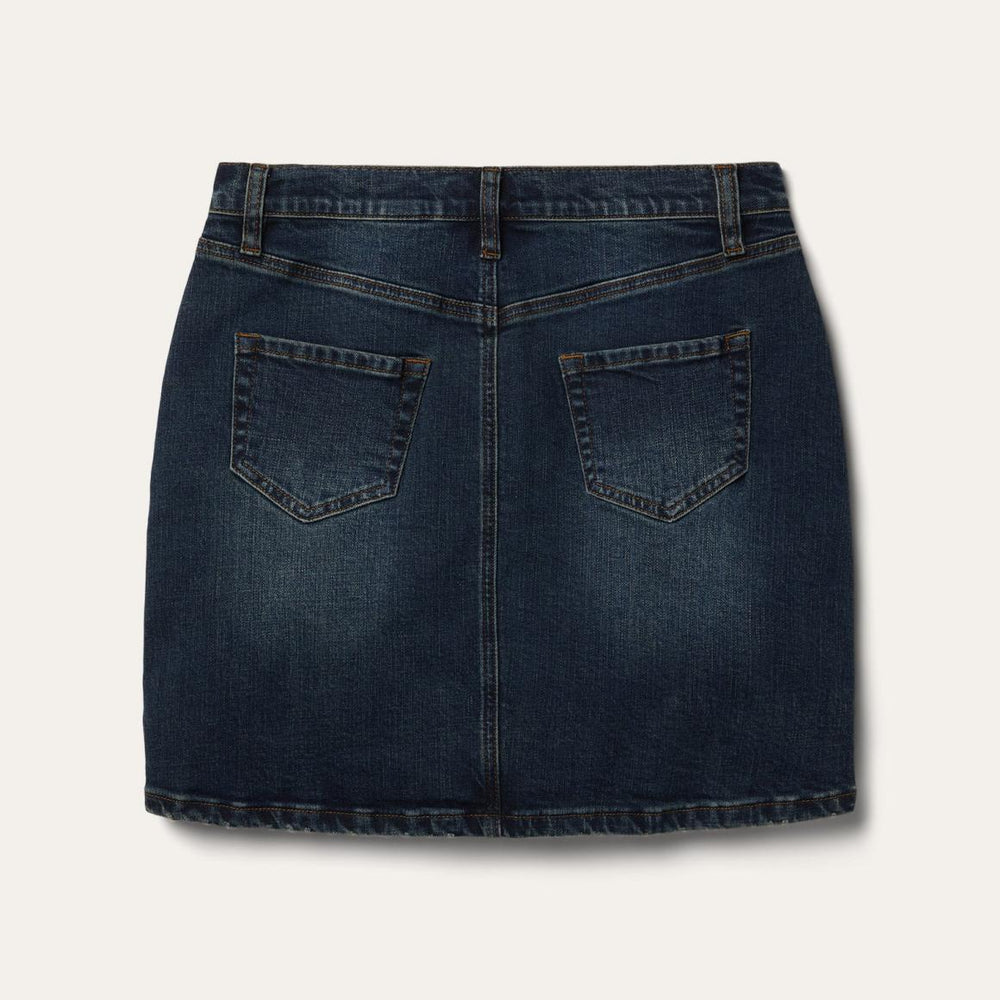 Stretch Denim 5-Pocket Skirt Blue | Women Stetson Skirts &amp; Shorts