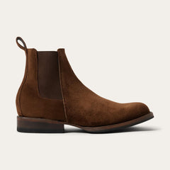 Suede Beat Chelsea Boot Brown | Men Stetson Chukka