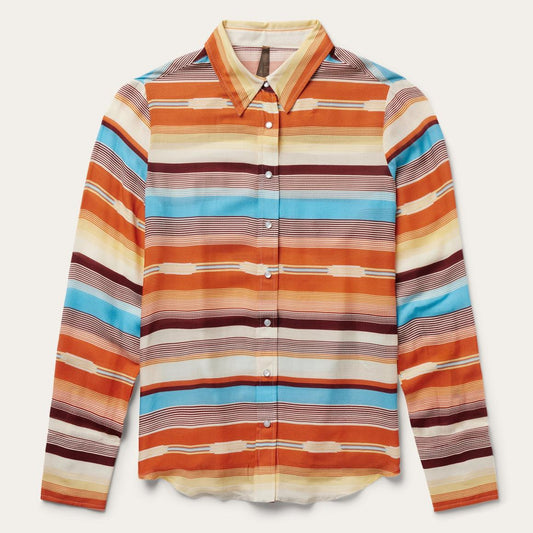 Sunset Serape Print Western Shirt Multi | Women Stetson Western Shirts