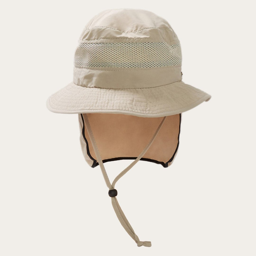 Switchback &#039;No Fly Zone&#039; Mesh Bucket Hat Khaki | Men/Women Stetson Outdoor