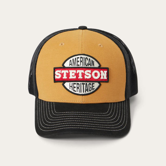Tan Americana Trucker Cap Tan | Men/Women Stetson Caps &amp; Truckers